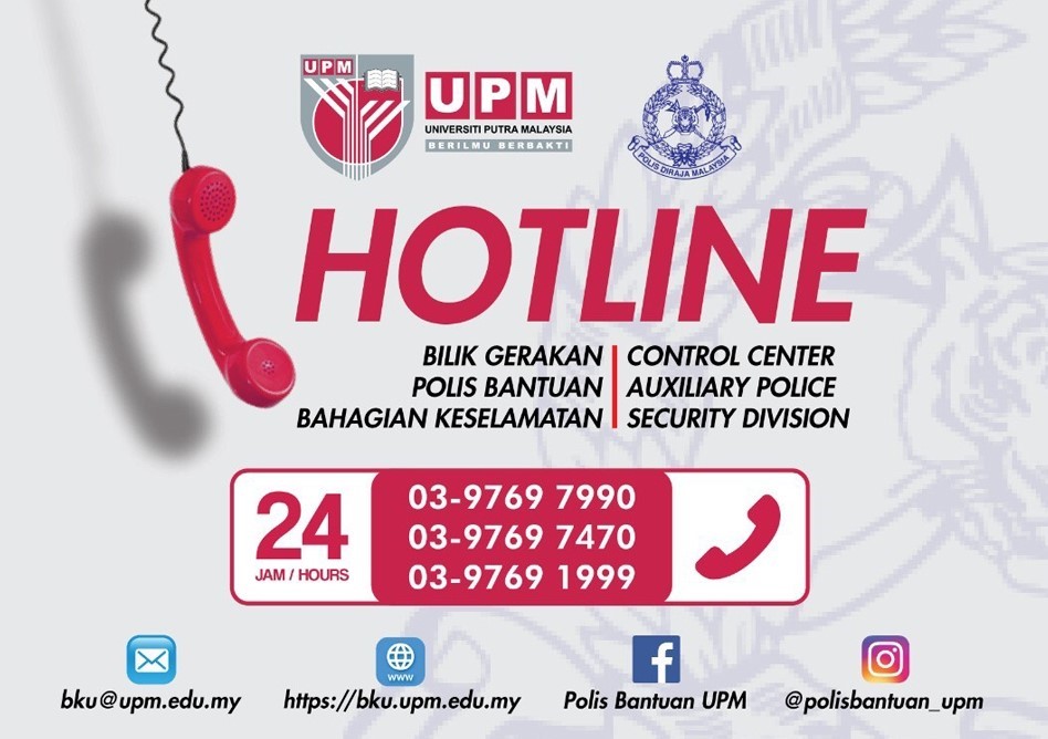 Hotline Kecemasan  FAKULTI PERTANIAN