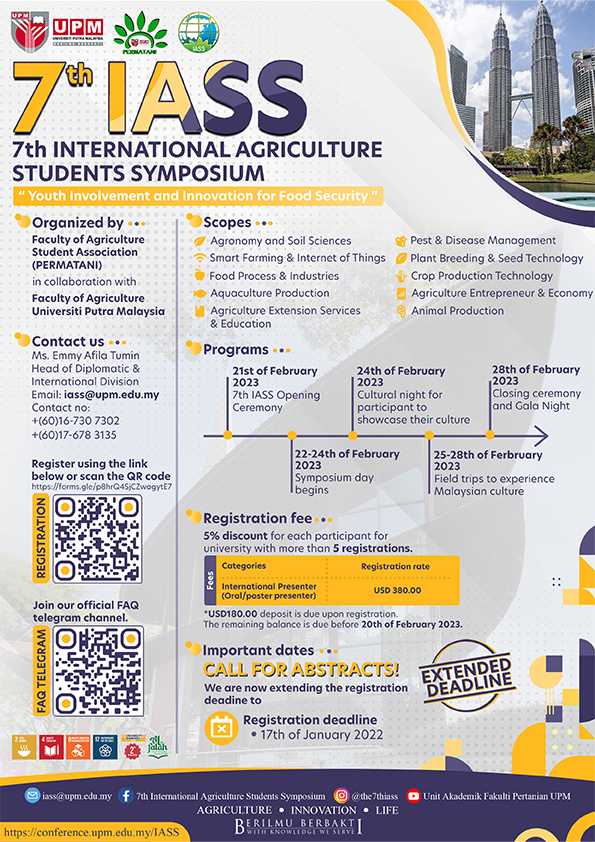 7th International Agriculture Students Symposium (IASS)